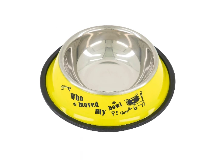 Plato Acero Inoxidable Estampado Amarillo BH-259-AM