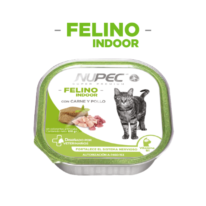 Alimento húmedo FELINO INDOOR Nupec 100 g