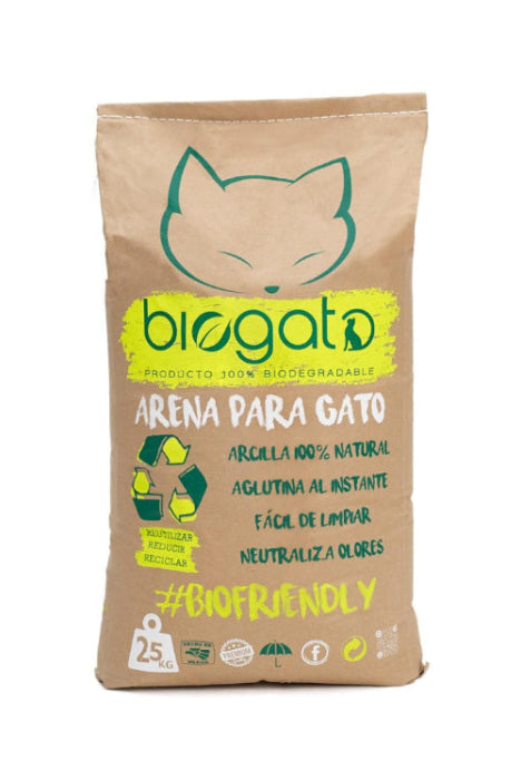 Arena para gato Cat & Clean BIOGATO 10 kg