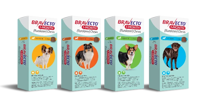 Bravecto desparasitante externo PERROS, 1 tab. 1 mes
