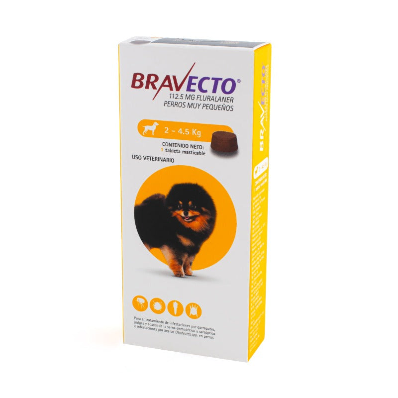 Bravecto desparasitante externo PERROS, 1 tab. 3 meses