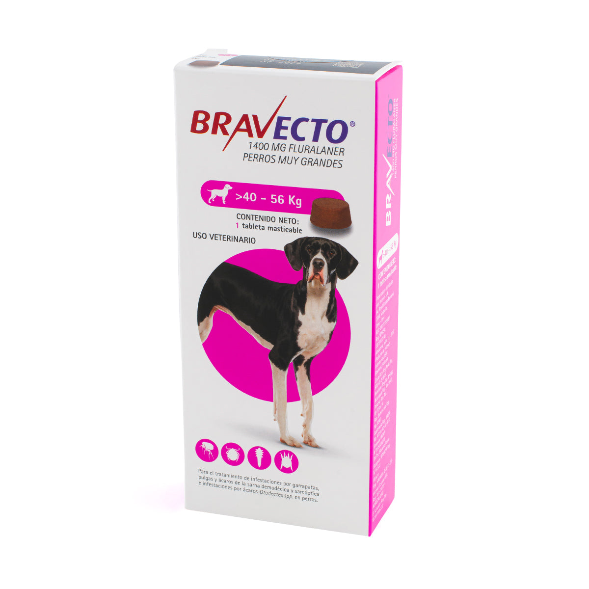 Bravecto desparasitante externo PERROS, 1 tab. 3 meses