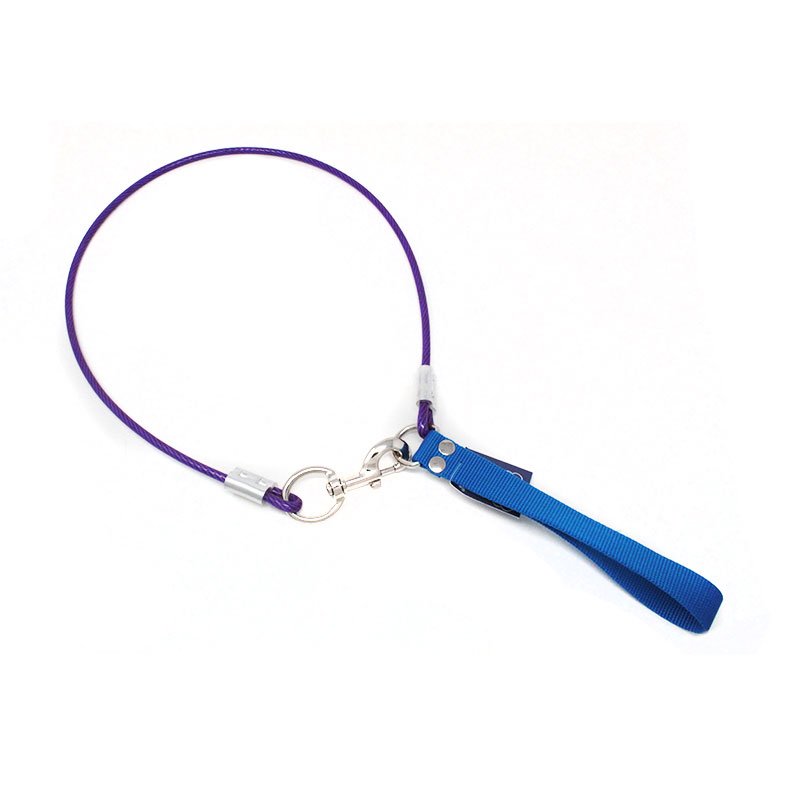 Correa-cable de acero mediano para perros 2 m