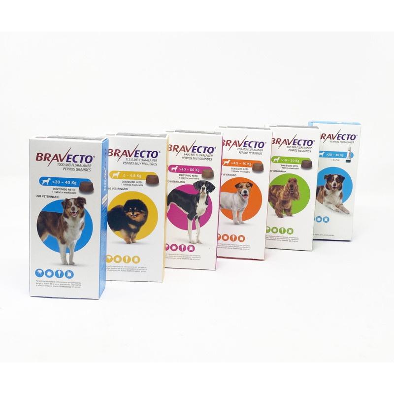 Bravecto desparasitante externo PERROS, 1 tab. 3 meses
