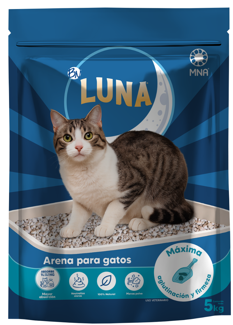 Arena para gato Luna NATURAL 5 kg