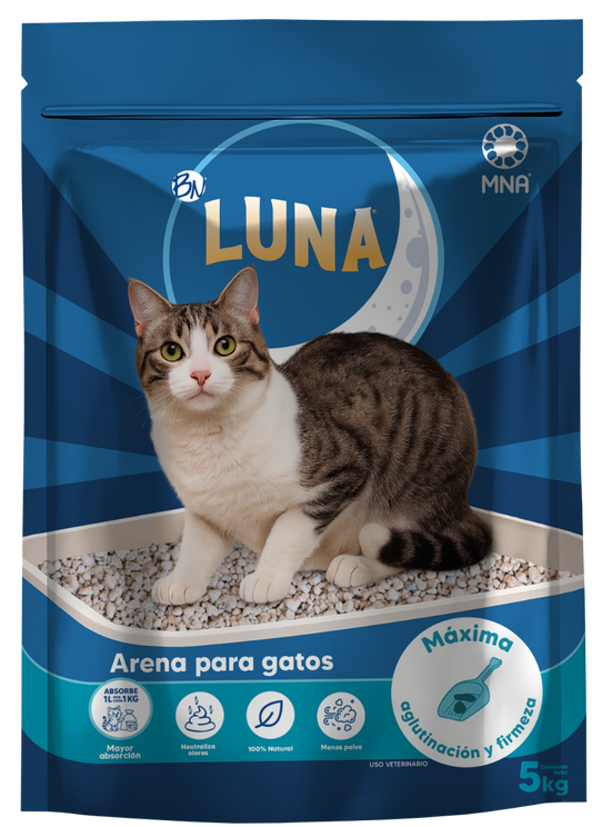 Arena para gato Luna NATURAL 5 kg