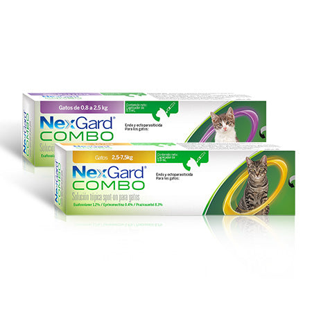 Nexgard Combo desparasitante doble GATO, 1 mes