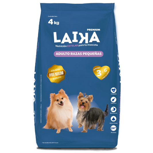 LAIKA adulto razas pequeñas 4 kg