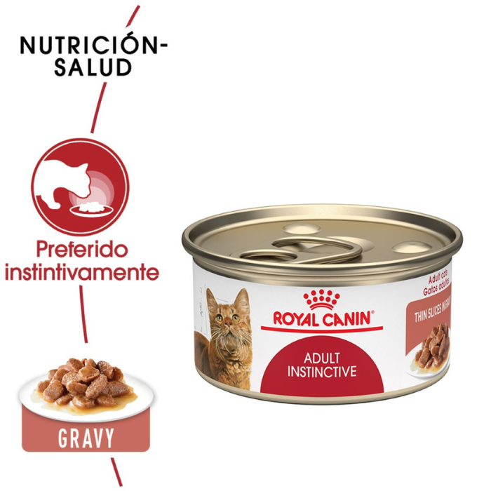 Alimento húmedo GATO Royal Canin Adult Instinctive Thin Slices in Gravy 85 g