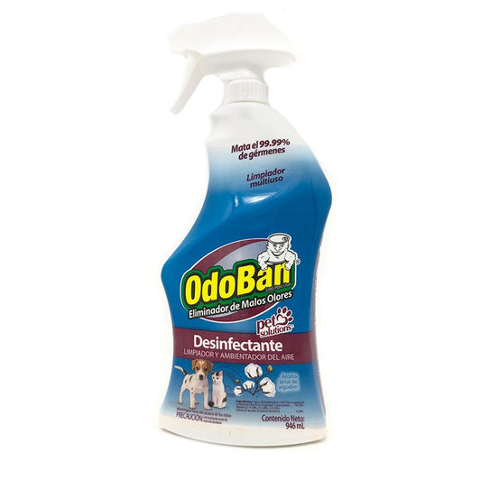 Desinfectante Odoban mascotas spray 946 ml